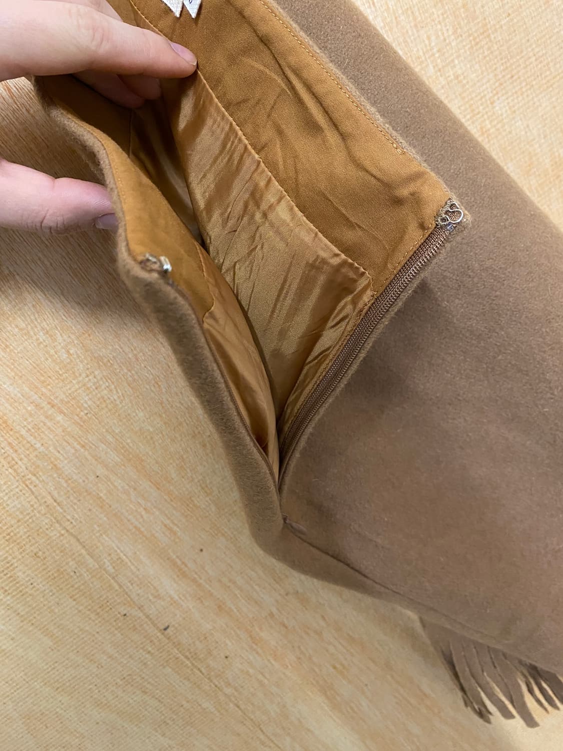 RAY BEAMS fringe wool skirt 프린지 울 랩 스커트 상품이미지5