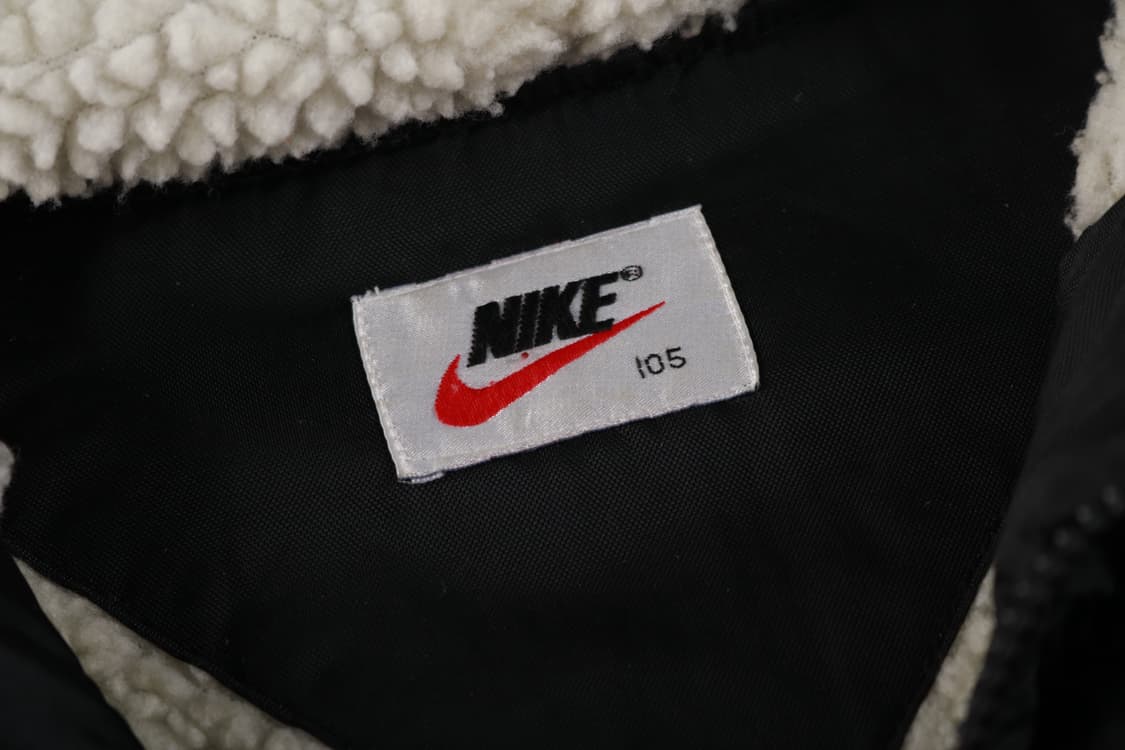 [XL] 90's 나이키 스우시 빅로고 올드스쿨 양털 롱패딩 상품이미지7