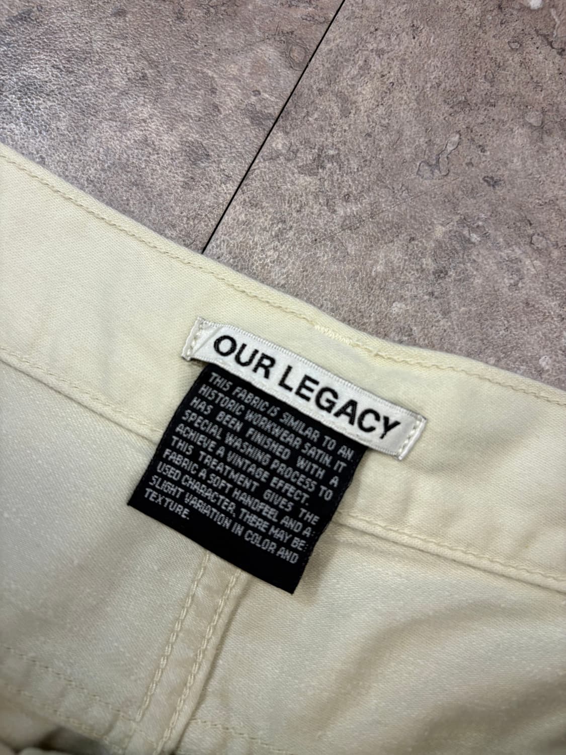 ourlegacy 크림 코튼 팬츠 #csz4484 상품이미지5