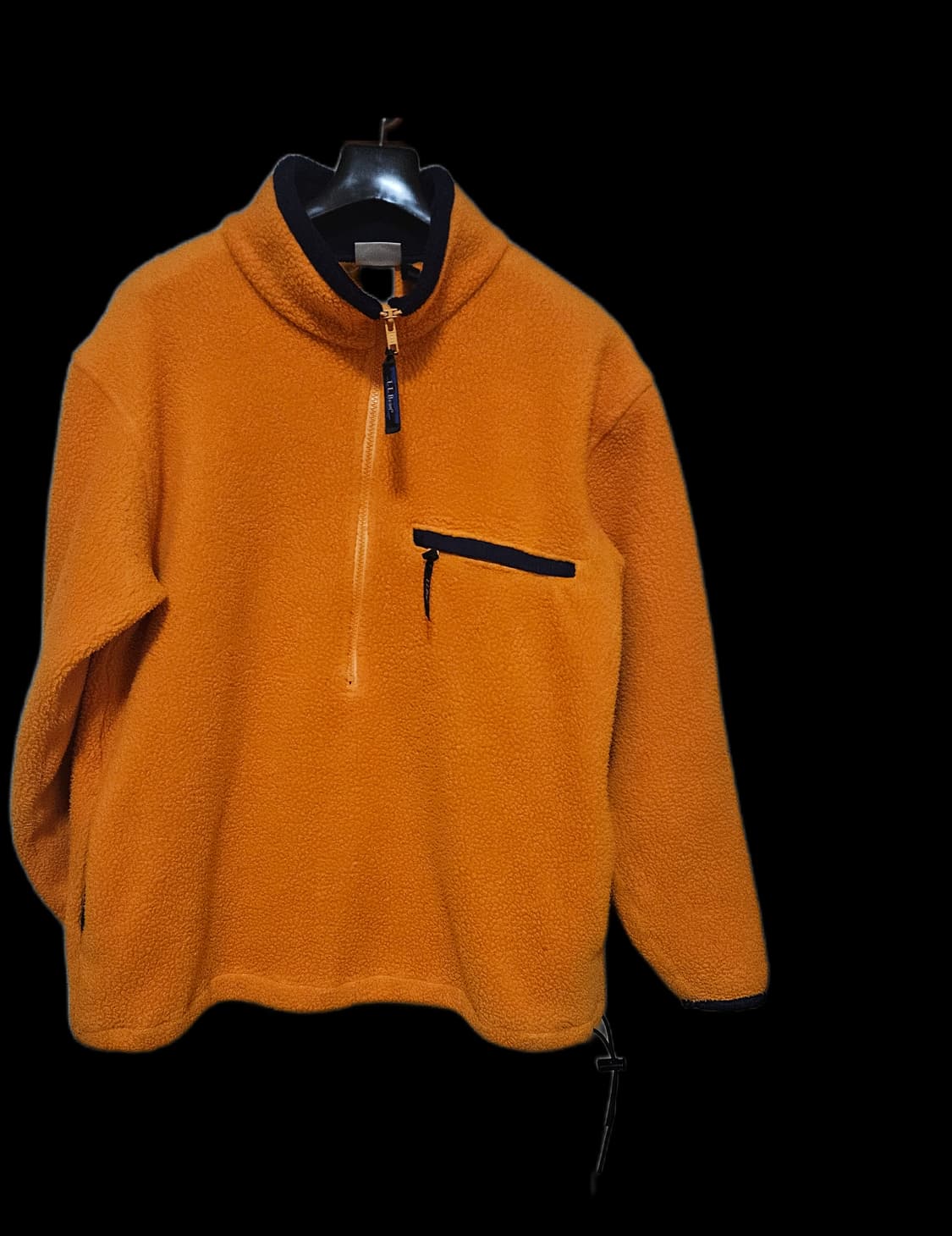 80-90s LL bean 엘엘빈 쿼터집 딥파일 플리스 l-xl 오렌지 상품이미지1