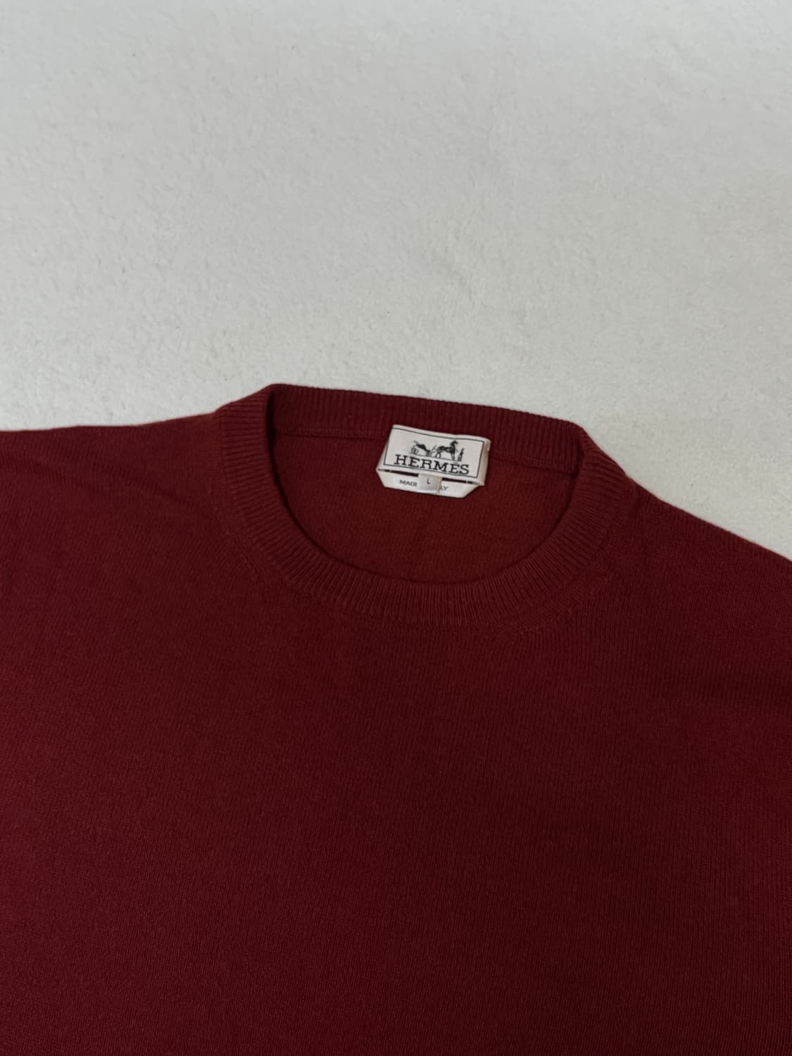 (두께0)에르메스 캐시미어 100% 니트 L 상품이미지2
