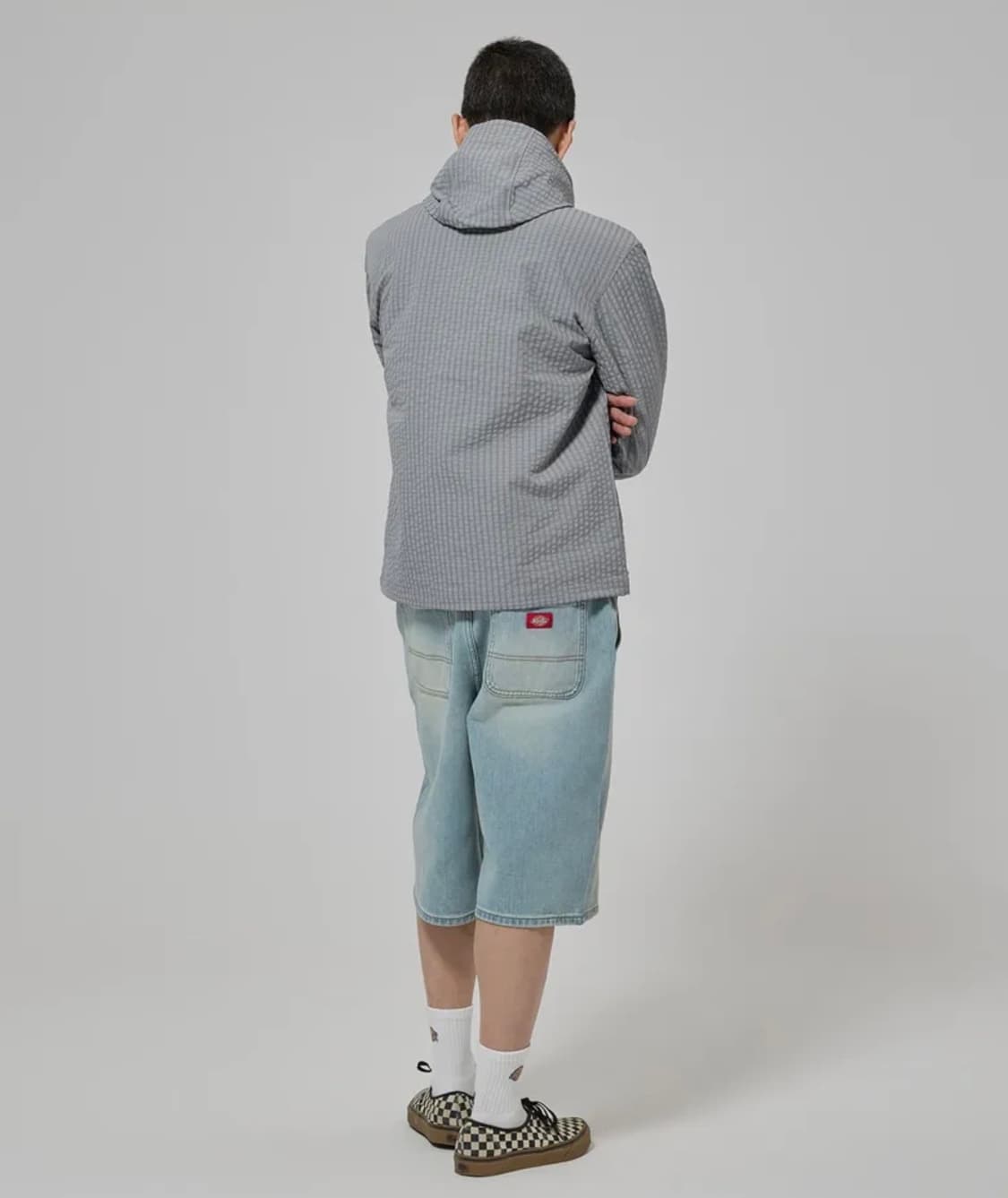 디키즈 그리드 체크 라이트 윈드브레이커 Gray 상품이미지3