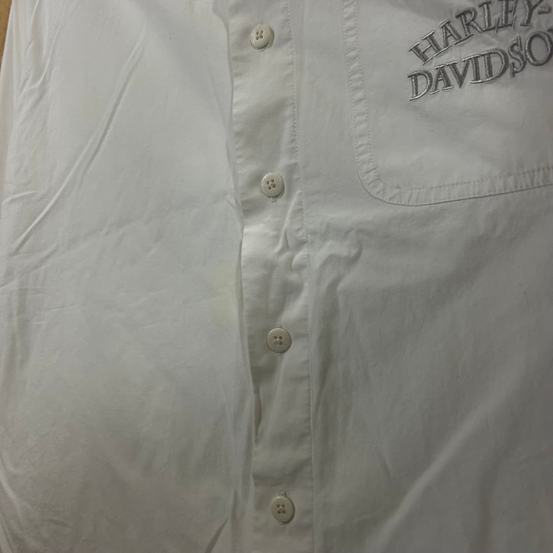 할리데이비슨 화이트 셔츠 XL 상품이미지6