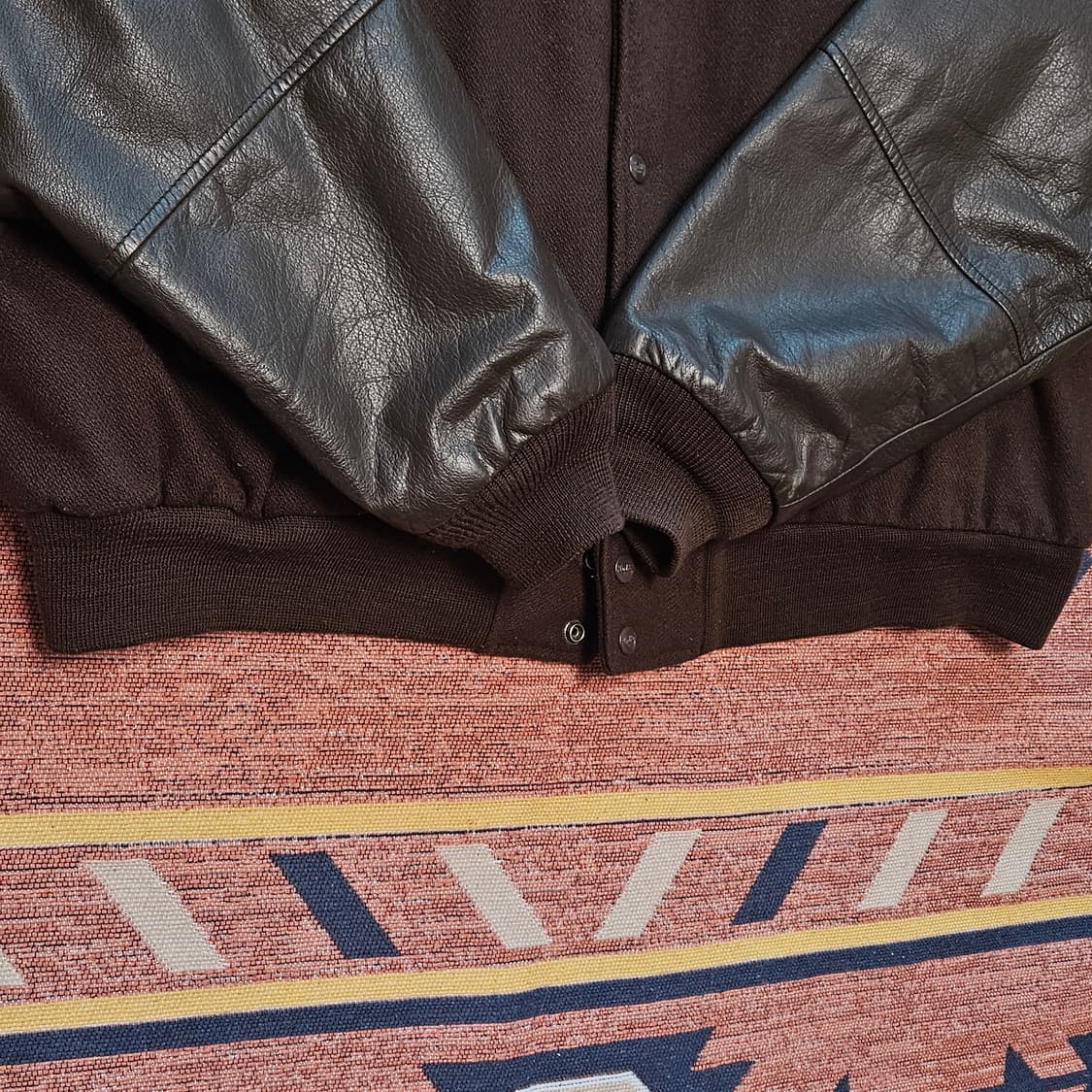 90s 하드록카페 울레더 바시티  상품이미지3