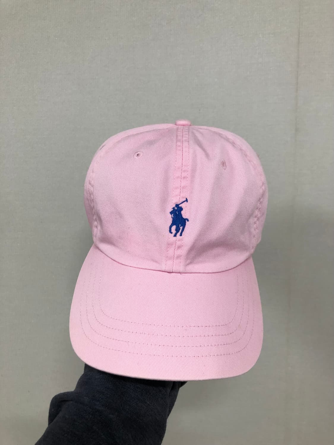 폴로 랄프로렌 가죽스트랩 치노 코튼 볼캡 모자 _ 연핑크 딸기우유 모리걸 상품이미지1