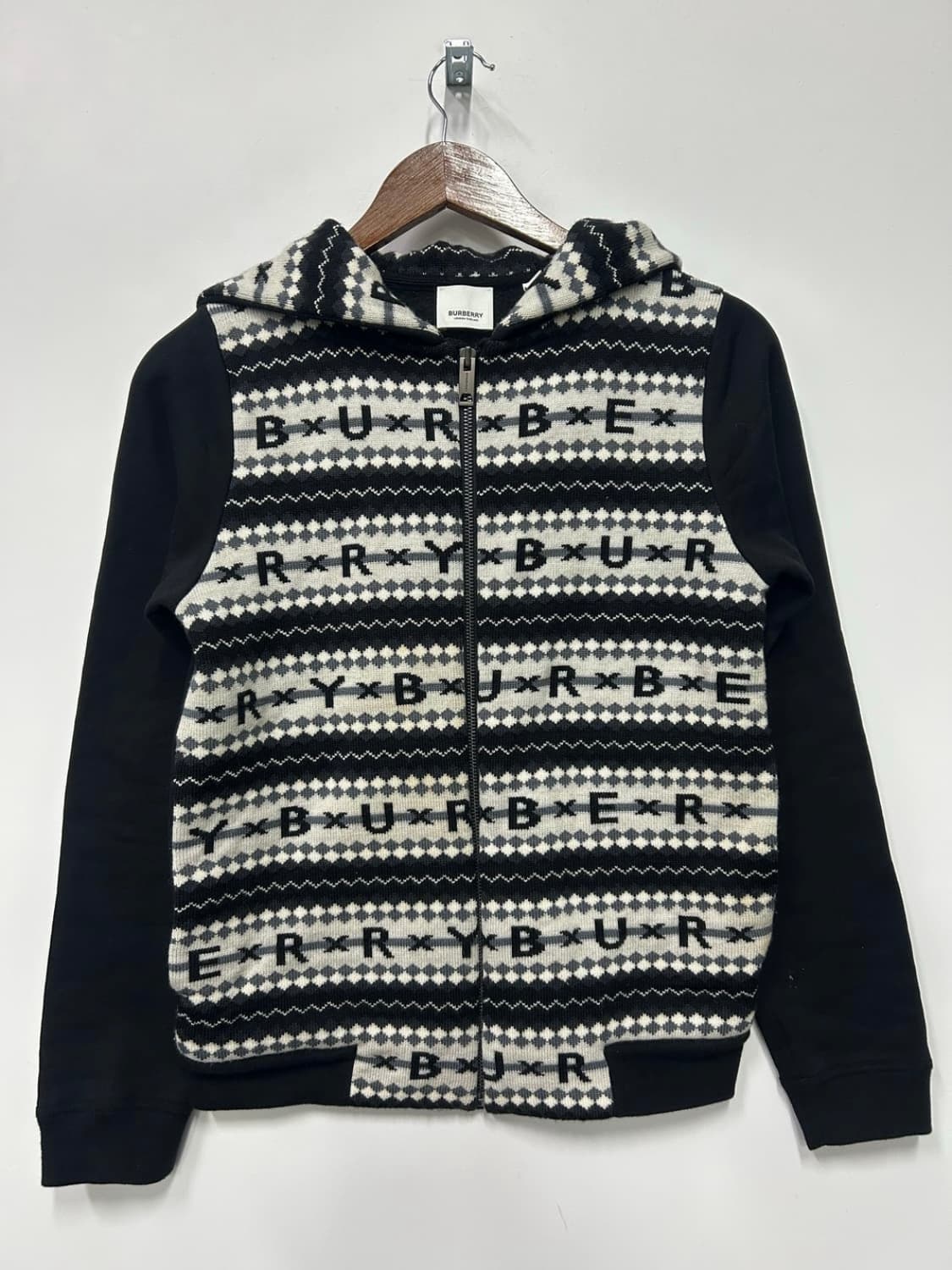 버버리 니트 후드집업 상품이미지1