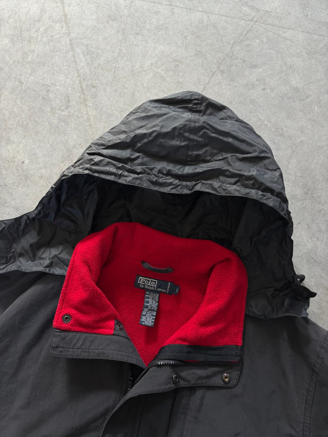 Polo 폴로 랄프로렌 90‘s 블랙 플리스 파카 상품이미지9