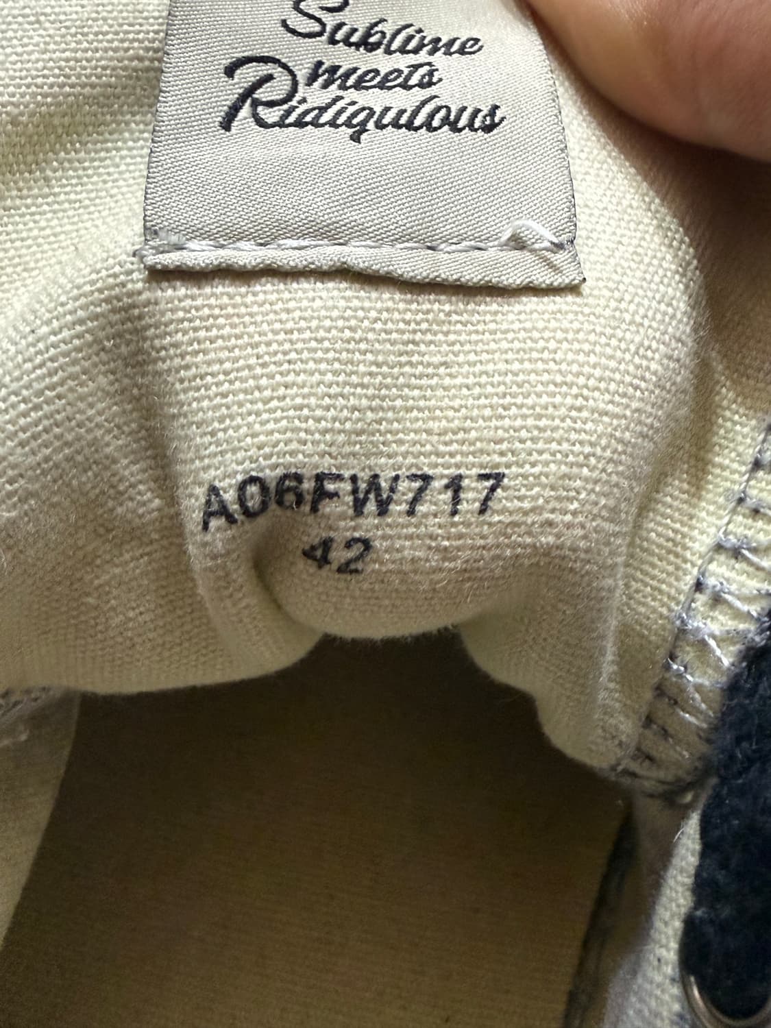 메종 미하라 야스히로 피터슨 OG 솔 오버다이드 로우탑 스니커즈 블랙 상품이미지7