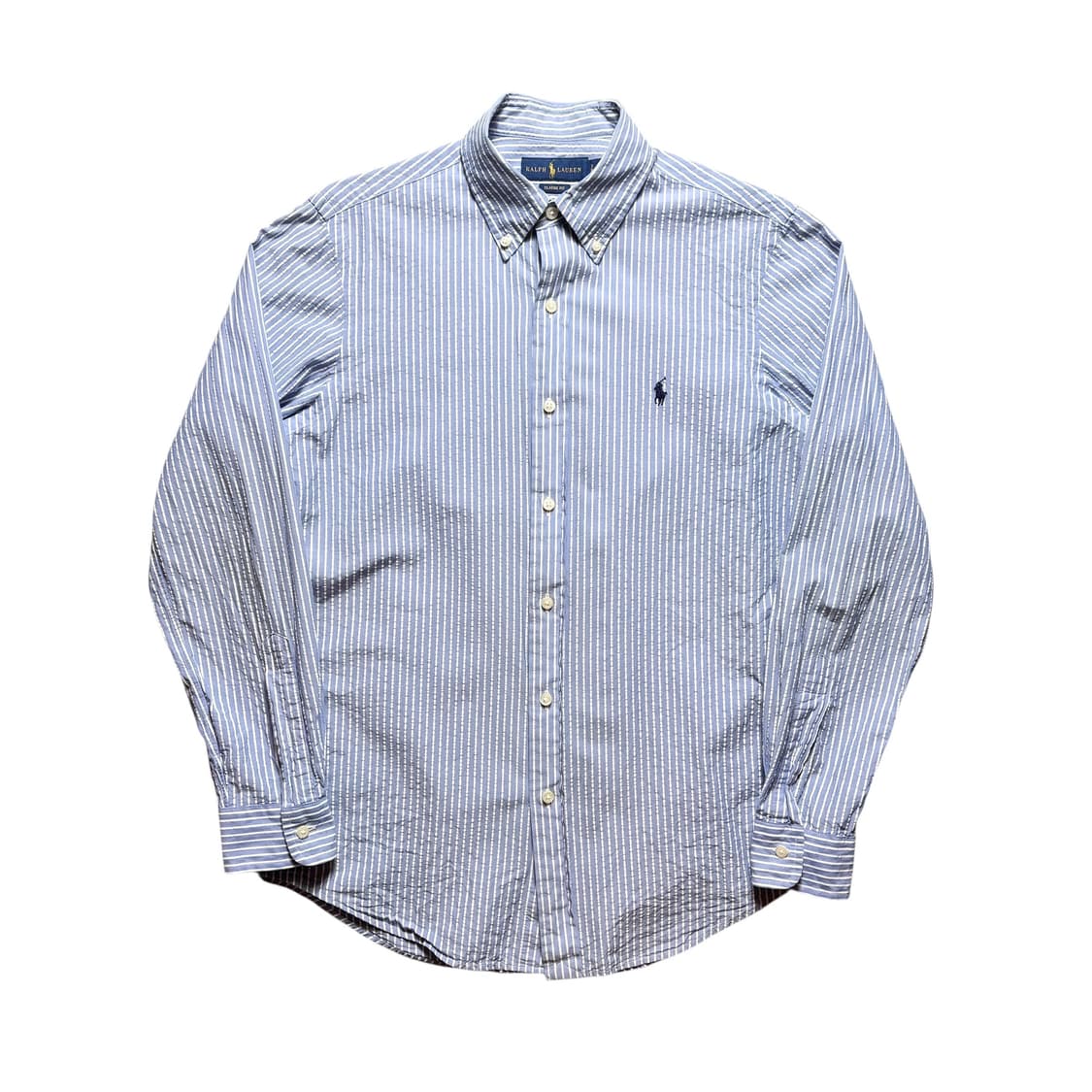 폴로 시어서커면 스트라이프 셔츠 상품이미지1
