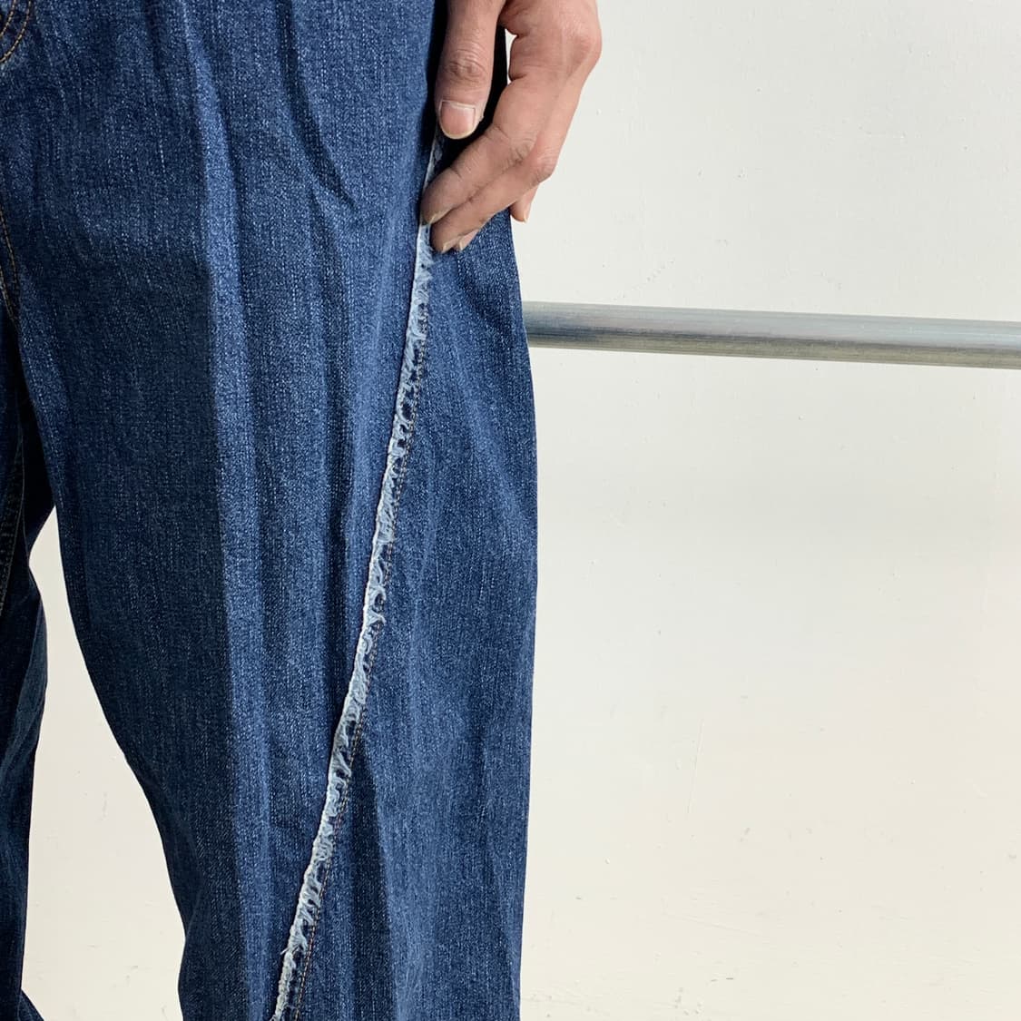 지에다 루즈핏 와이드 데님 팬츠 상품이미지4