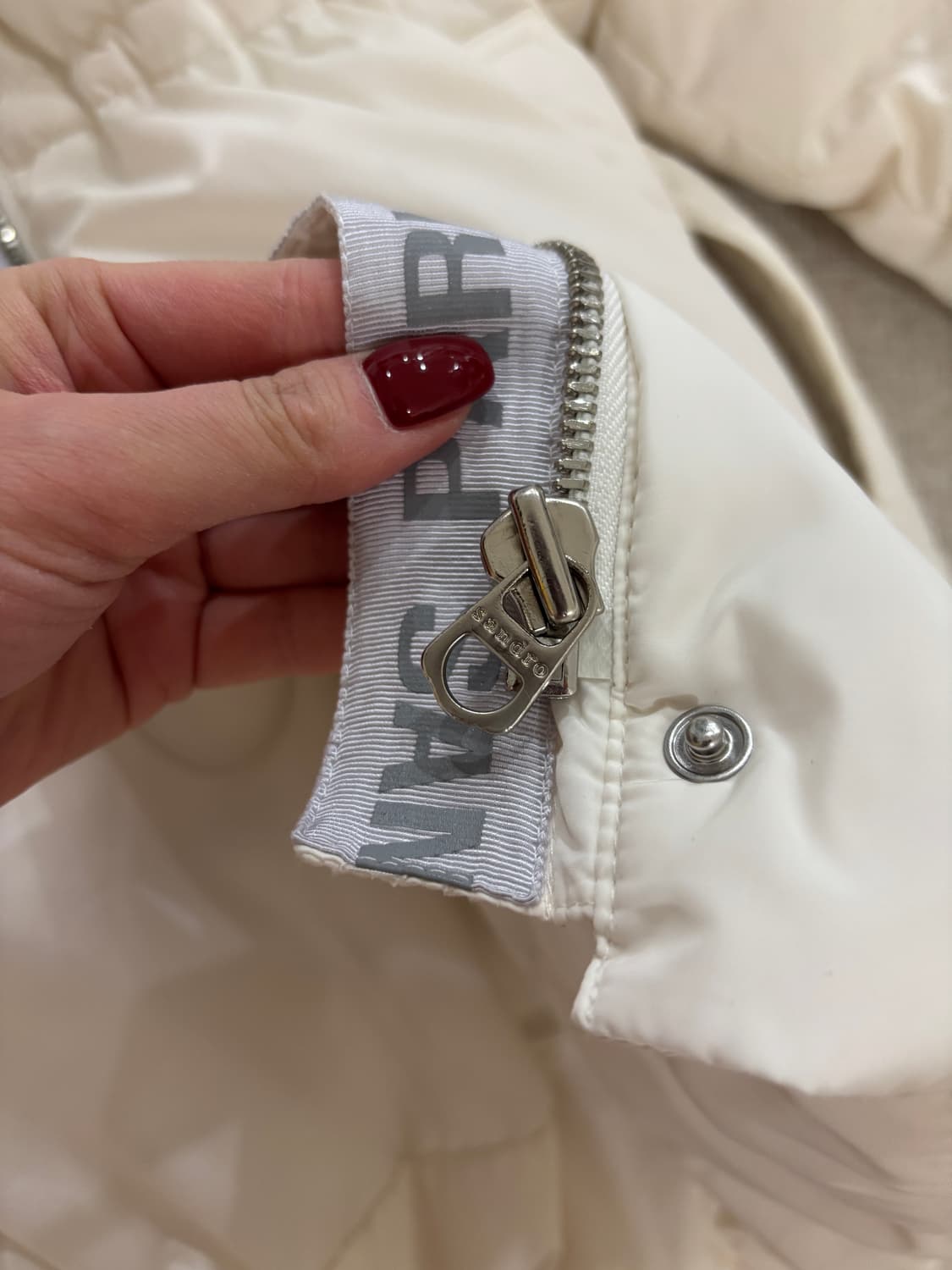 산드로 아이보리 패딩 상품이미지3