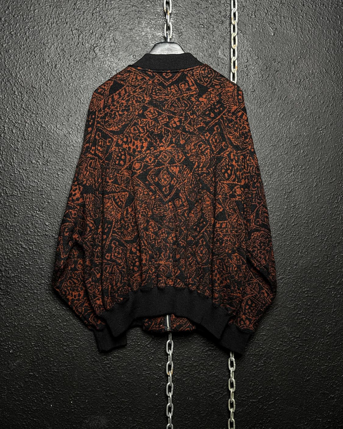 90‘s madame NICOLE-Jacquard Knit Zip-up 상품이미지5