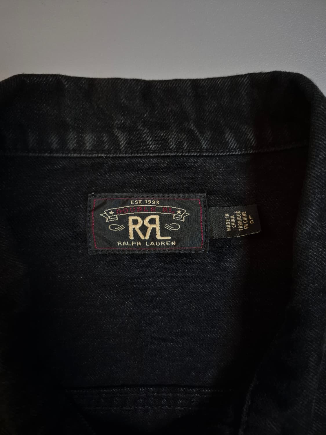 RRL 더블알엘 3rd 데님 트러커 자켓 L 블랙 흑청 상품이미지3