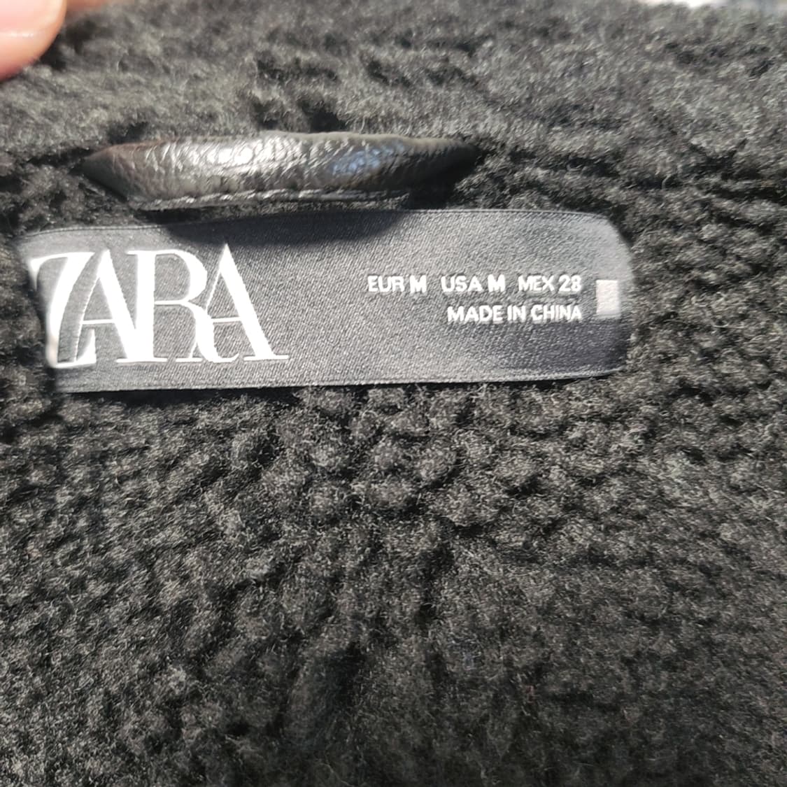 [M] 자라 여성 무스탕 라이더 자켓 상품이미지3