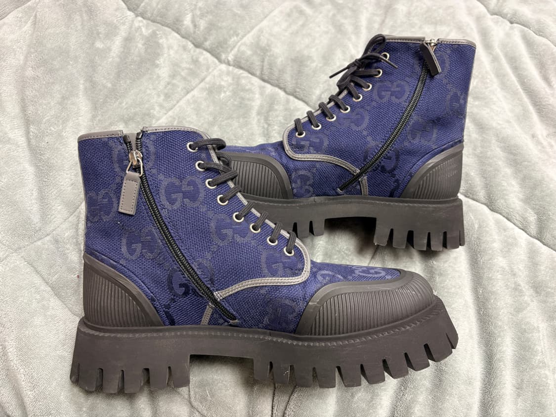 구찌 레이스업 남성부츠 9.5사이즈 상품이미지5