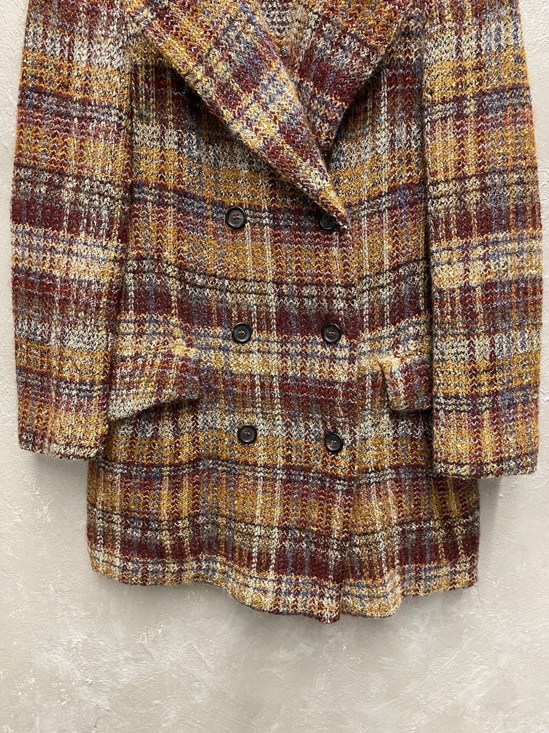 [42] 90s Missoni 미쏘니 울 체크 더블 자켓 상품이미지4