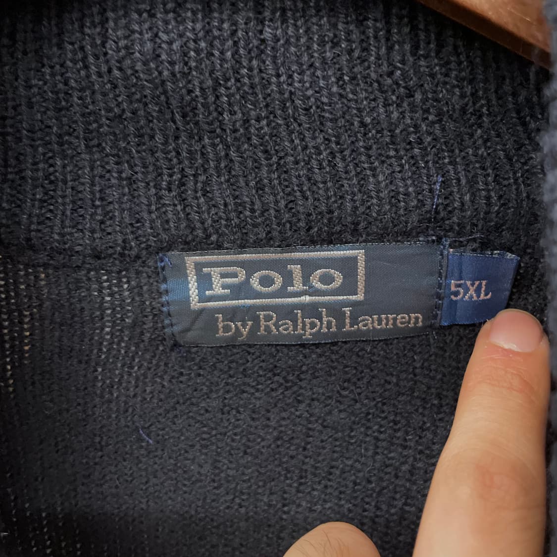 90s 폴로 랄프로렌 스트라이프 하프 집업 니트 스웨터 상품이미지9