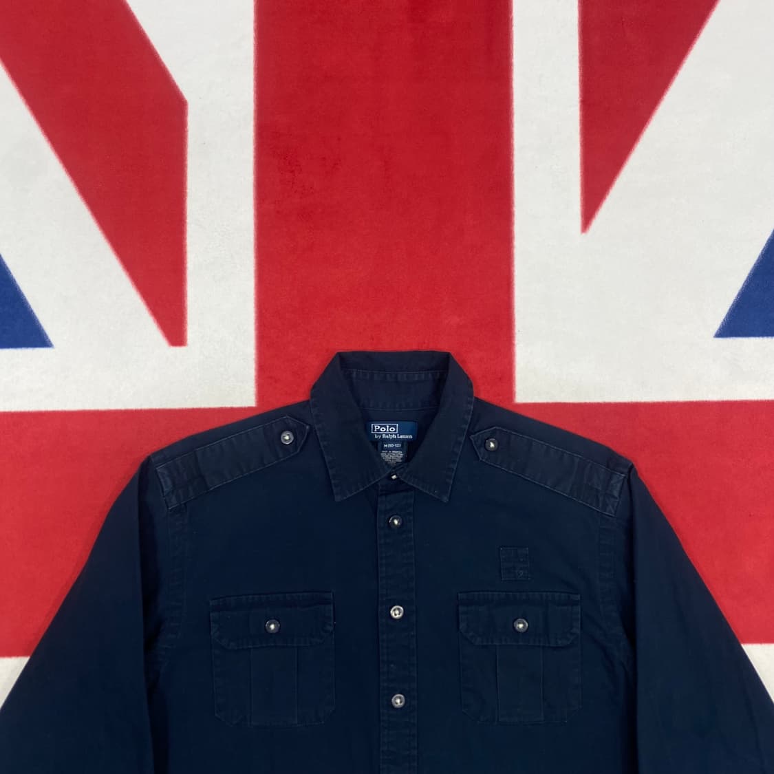 폴로 네이비 셔츠 실측 여성 44-55반 상품이미지3