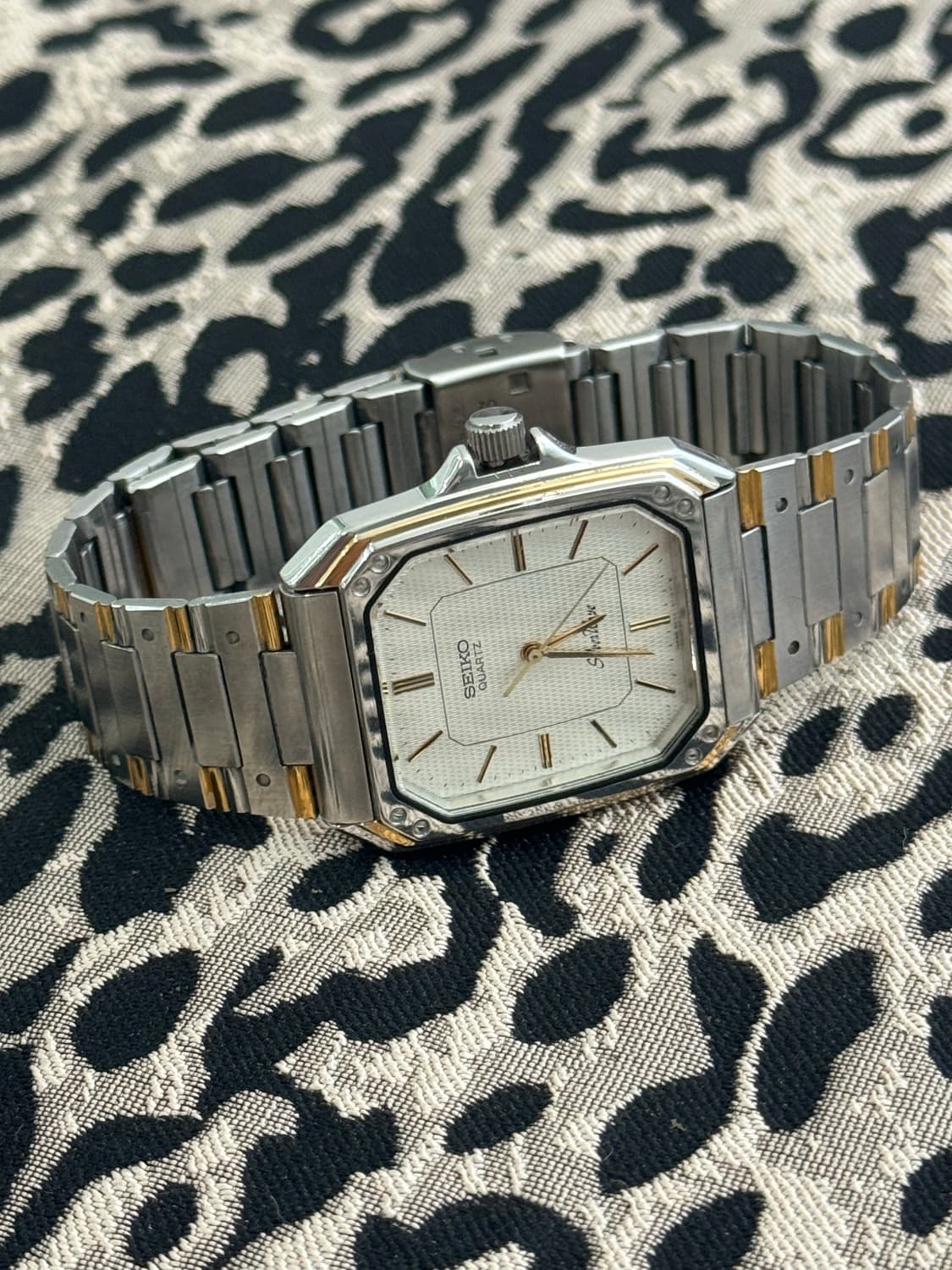 80s 빈티지 세이코 실버웨이브 탱크 쿼츠 상품이미지6