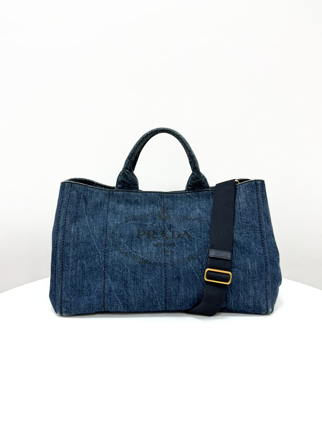 프라다 2-WAY 데님 카나파 라지 상품이미지3