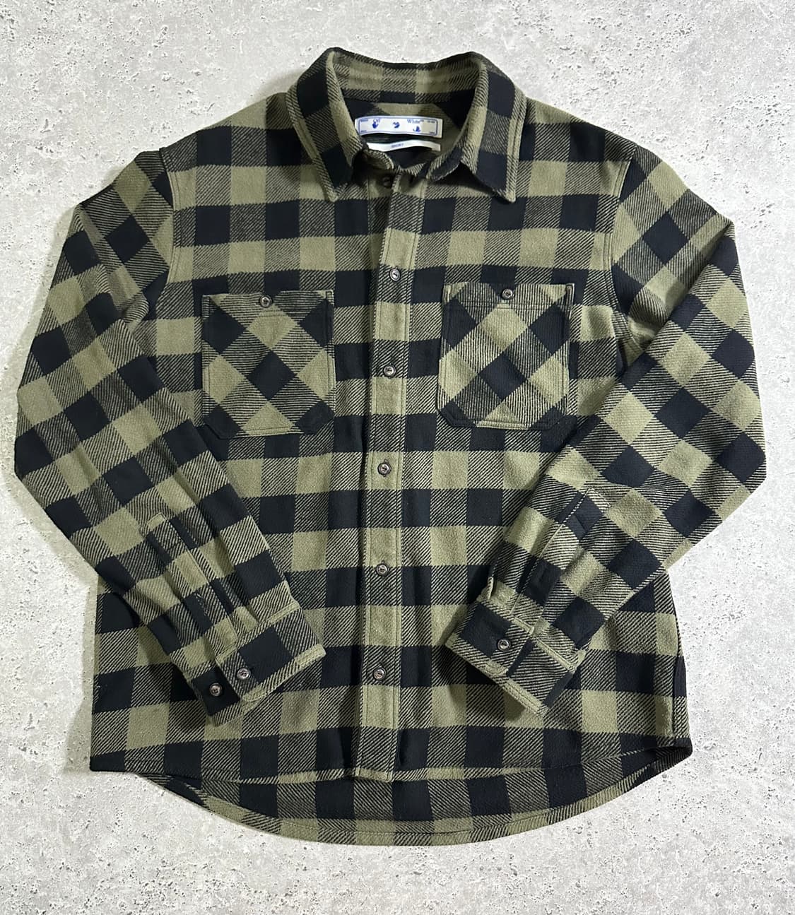 21FW OFF-WHITE 애로우 스티치 플란넬 셔츠 상품이미지2