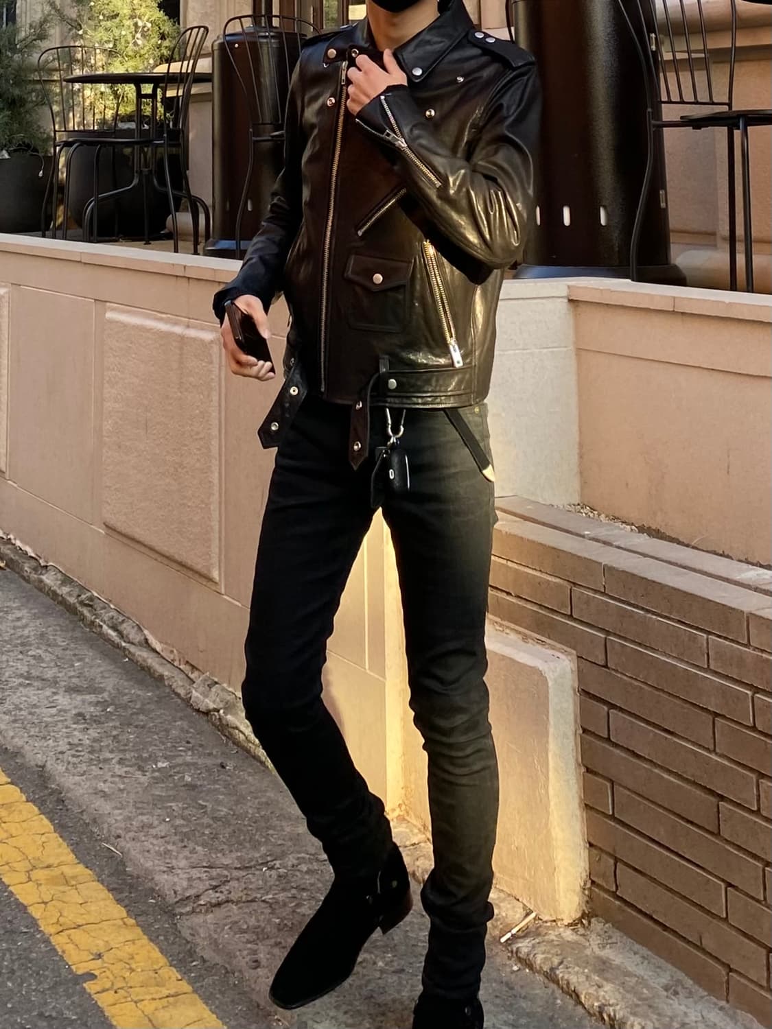 롤링스튜디오 시드 바이커 자켓 램스킨 M 라이더자켓 레더자켓 상품이미지6