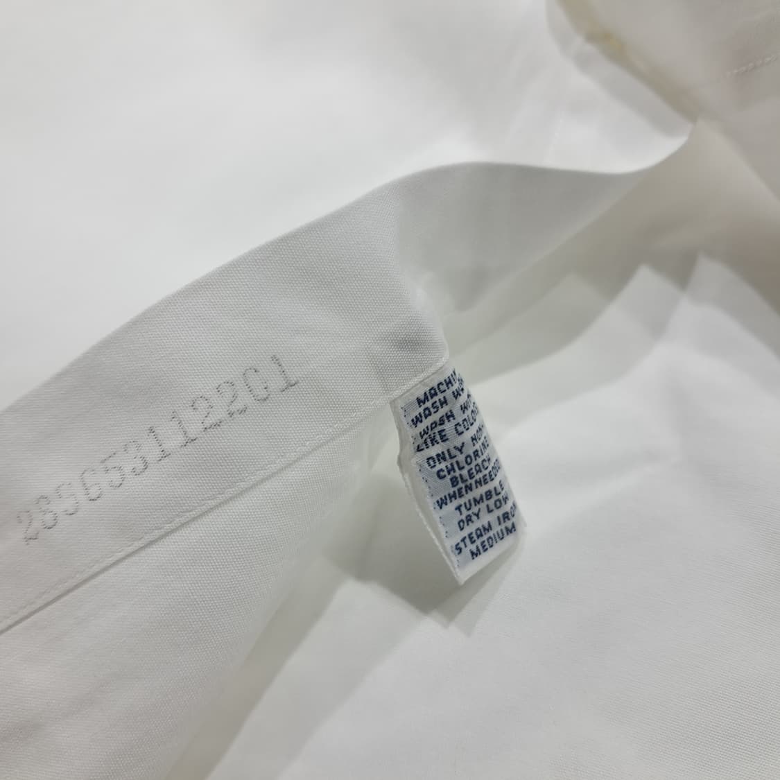 CL628 XL 폴로 90s 홍콩판 차이나 칼라 화이트 셔츠 남방 상품이미지5