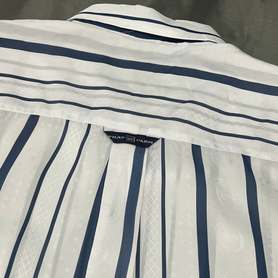  팻팜 새틴 스트라이프 하프 셔츠 y16589 상품이미지7