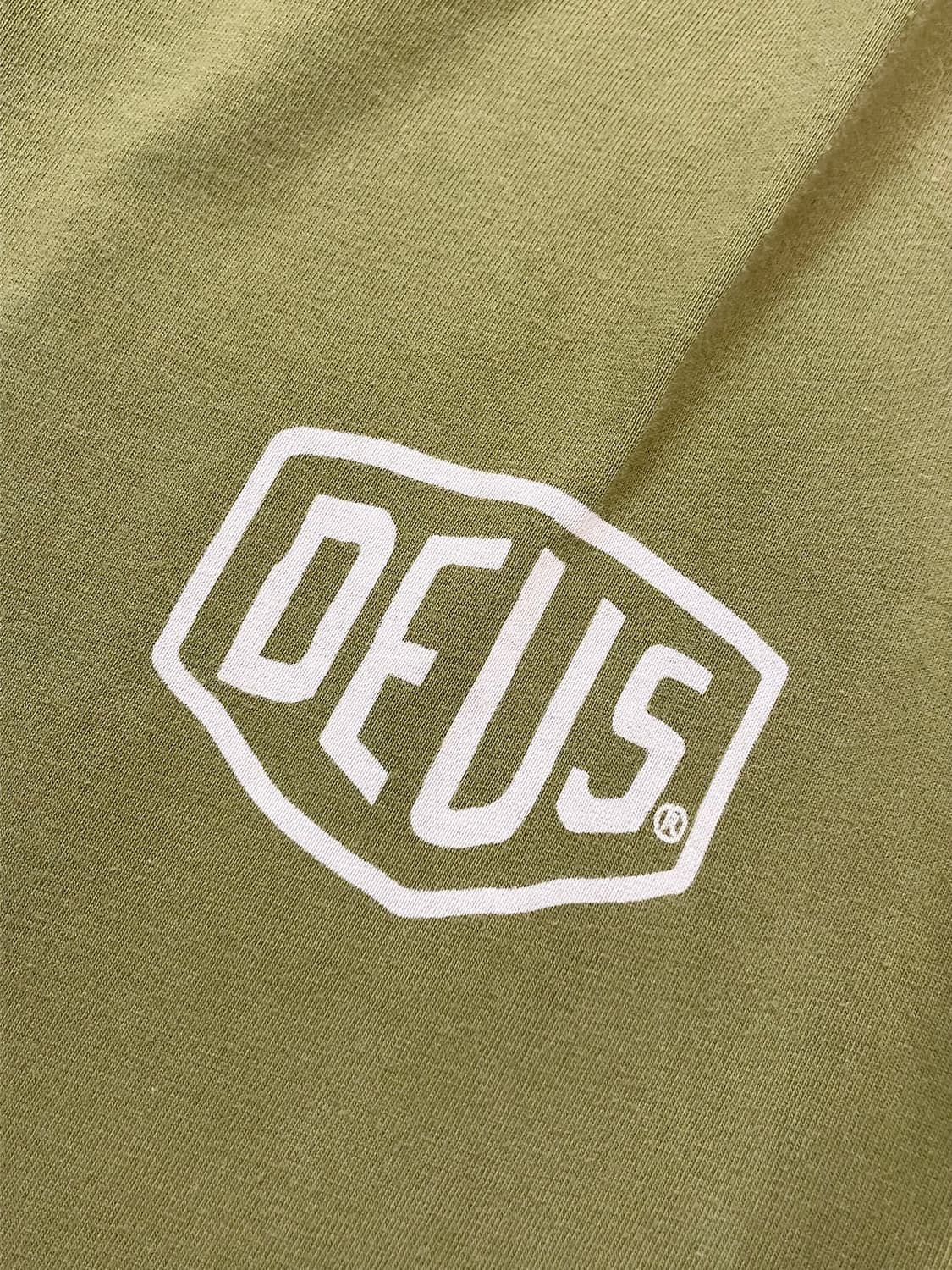 데우스 반팔 티셔츠 올리브그린 M #csz3201 상품이미지5