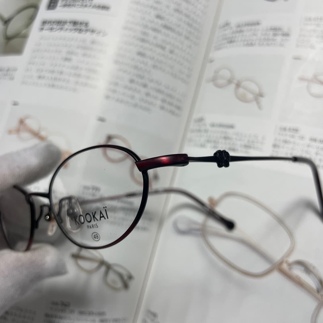 KOOKAI 쿠카이 티타늄 버건디 프랑스 일본 안경 상품이미지3