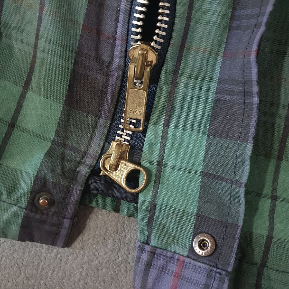90s 버버리 타탄체크 블랙와치 헌팅 자켓 M 상품이미지7