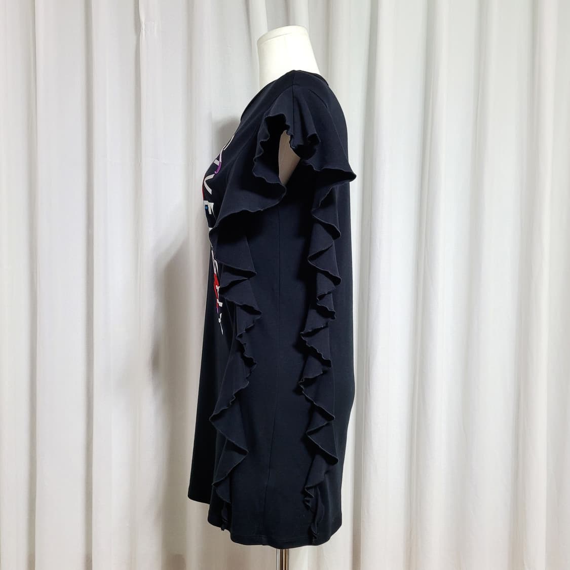 지방시 미니원피스 롱티셔츠 러플사이드 (55) 2회착/상태최상 상품이미지2