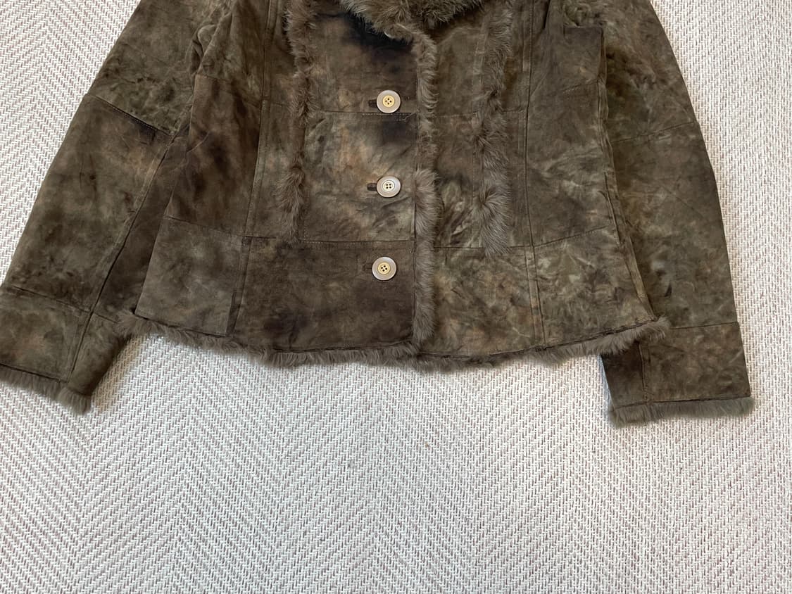 빈티지 퍼 트리밍 시어링 자켓 J03851 상품이미지2