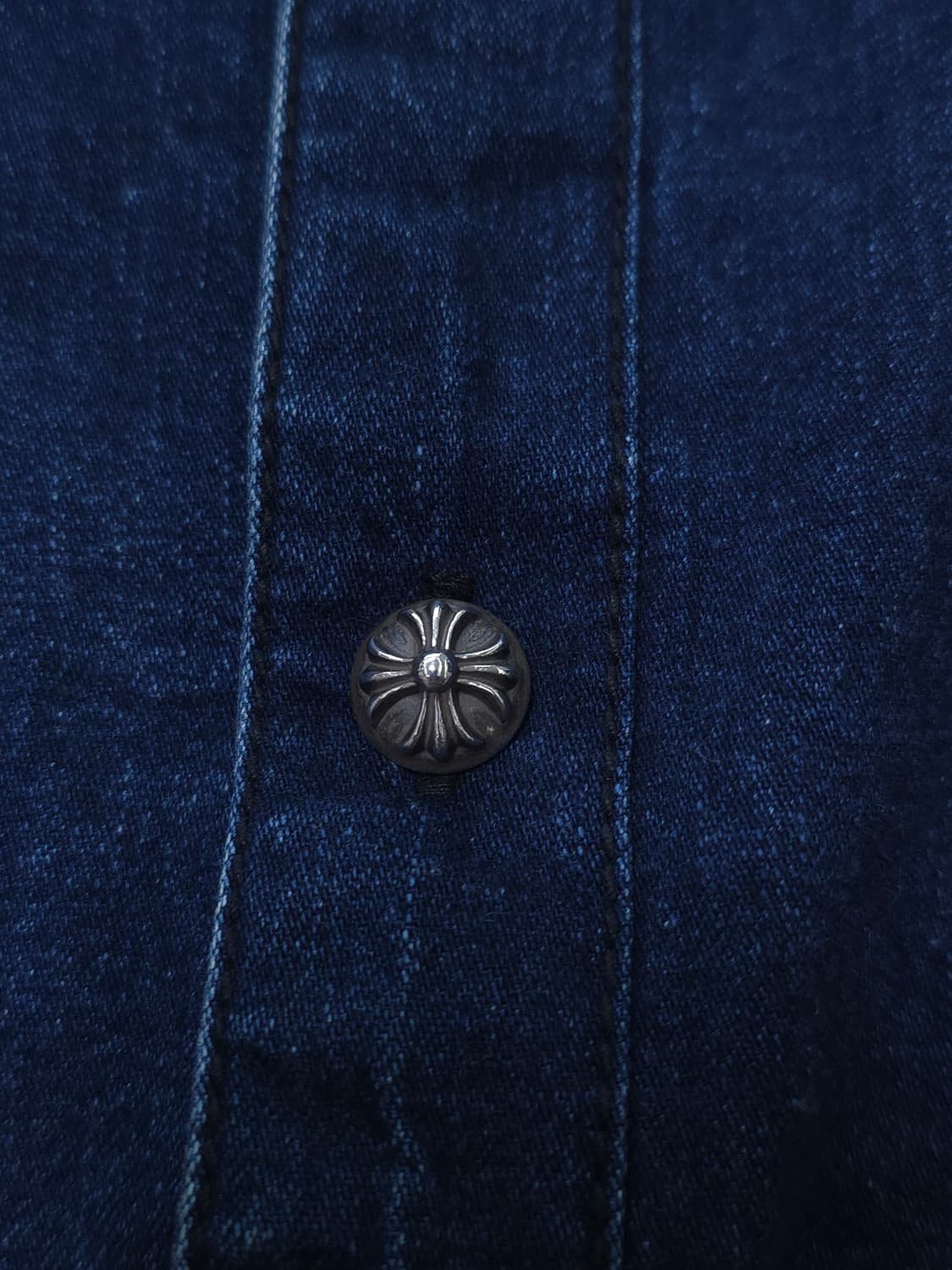 [XL] 크롬하츠 레더패치 데님 셔츠 자켓 상품이미지5