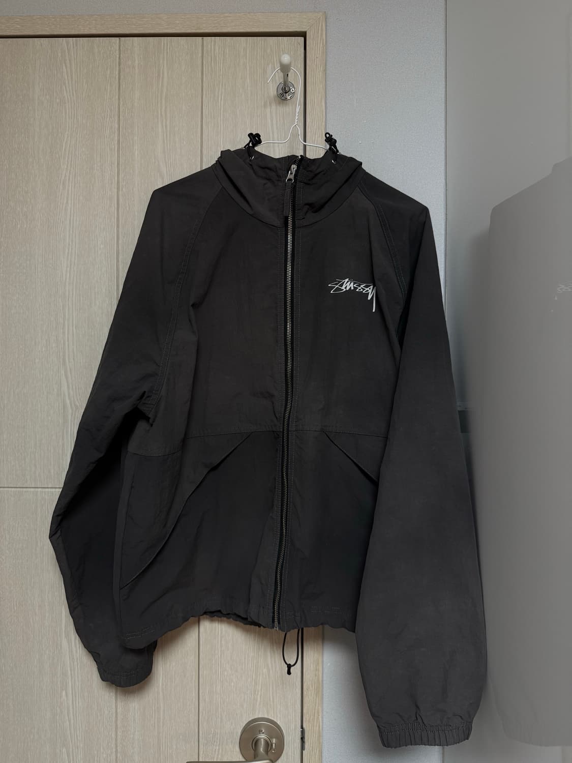 스투시 웨이브 다이 비치 쉘 자켓 블랙 M 상품이미지1