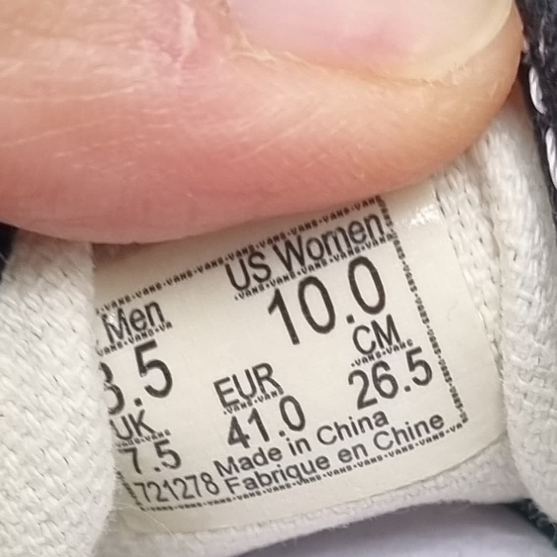 반스 어센틱 모노그램 남성스니커즈265 상품이미지6