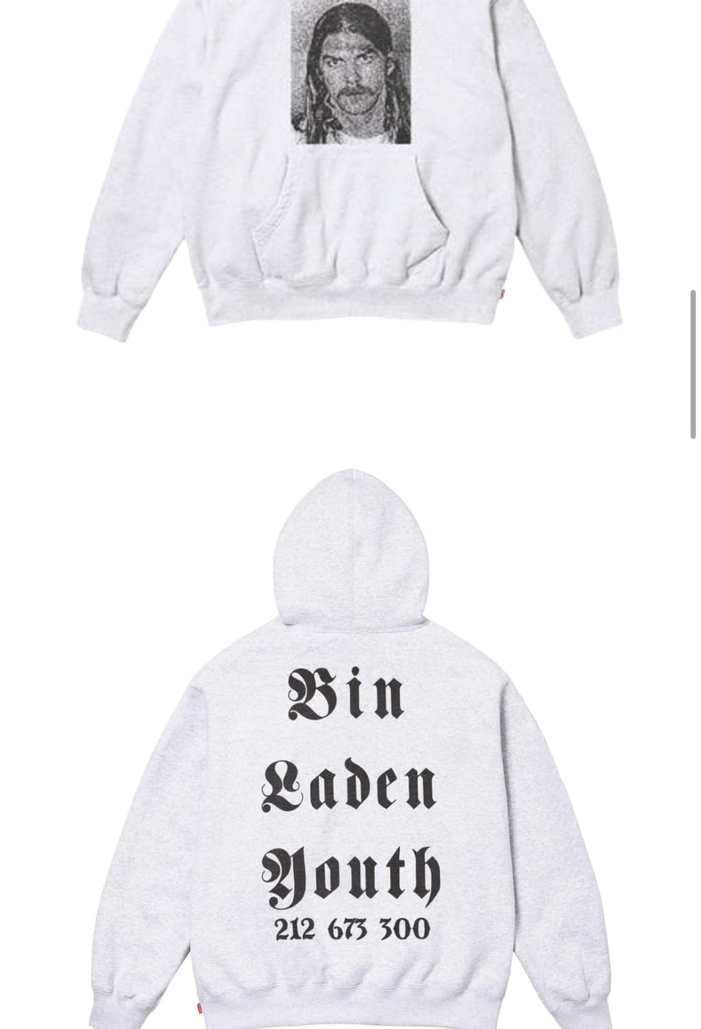 슈프림 x 대쉬 스노우 후드 스웨트셔츠 애쉬 그레이 상품이미지2