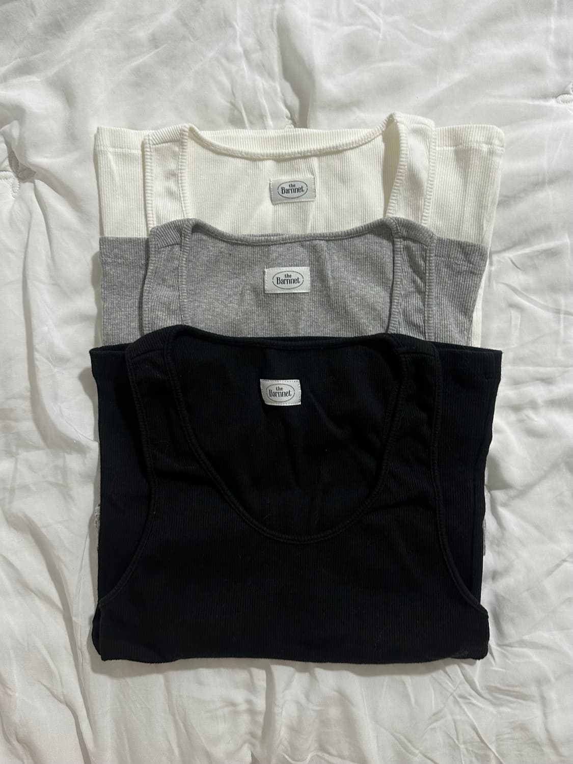 더바넷 3-Pack U-Neck Ribbed Tank Top 상품이미지1