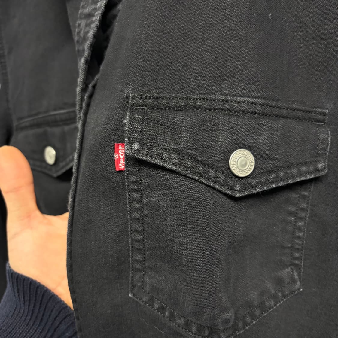 리바이스 블랙 데님 원피스 상품이미지3