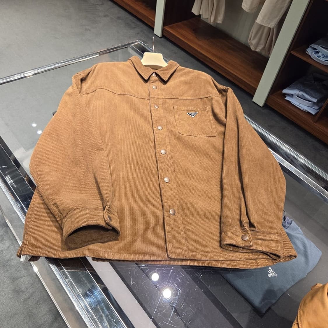 프라다 코듀로이 셔츠 상품이미지3