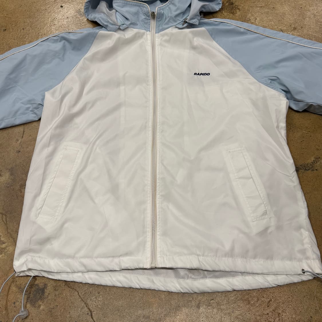 [정품/100] Rapido 윈드브레이커 블루 화이트 b16 상품이미지3