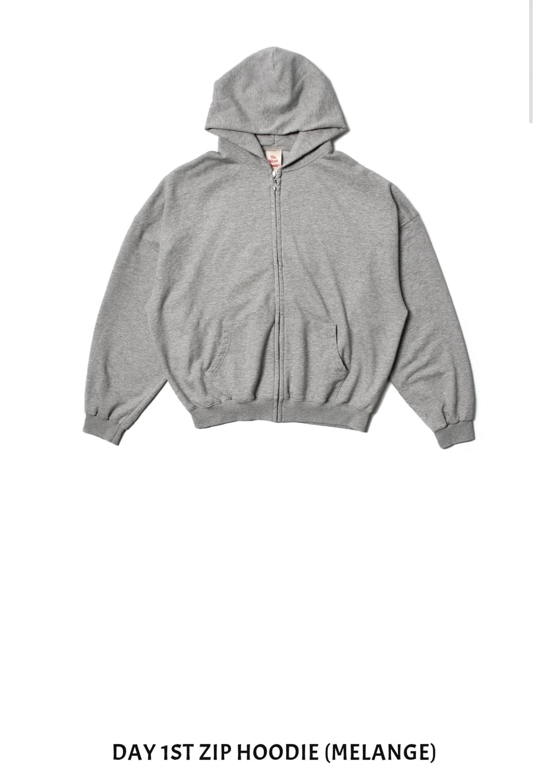 더 뤡코즈  데이 후드집업  멜란지 1사이즈 상품이미지2