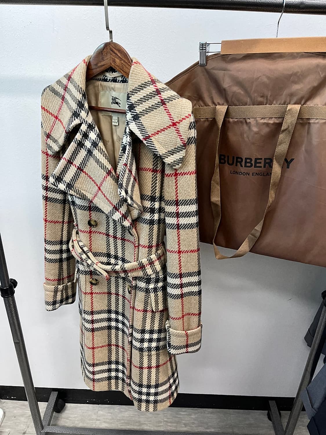 여) 버버리 런던 노바체크 울 트렌치코트 상품이미지1