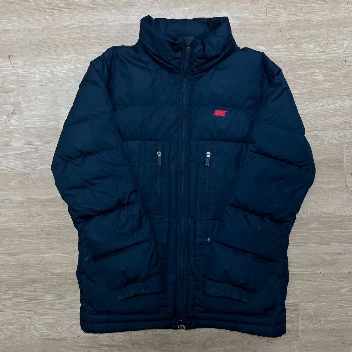 나이키 덕다운 스펠로고 스탠드넥 패딩 점퍼 [네이비] M/95 상품이미지1