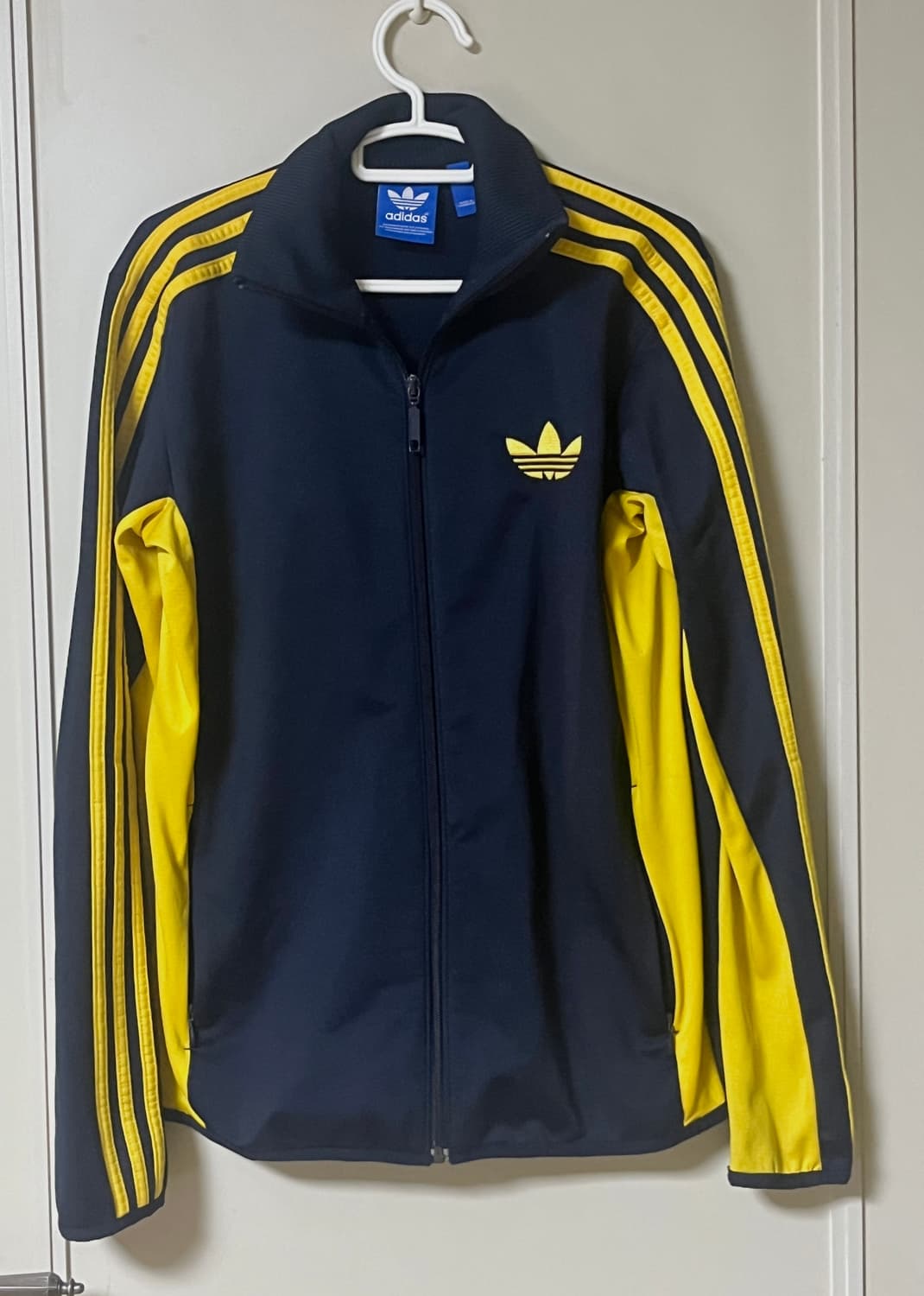 아디다스 파이어버드 트랙탑 져지 네이비 옐로우 상품이미지1