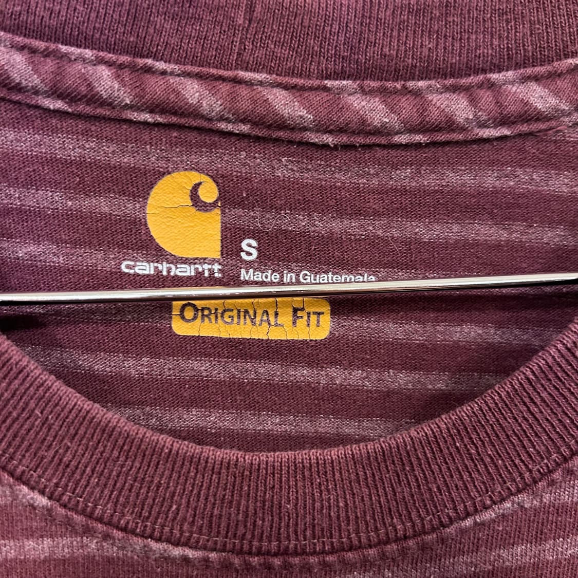 칼하트 오리지날핏 포켓 스트라이프 반팔티 상품이미지3