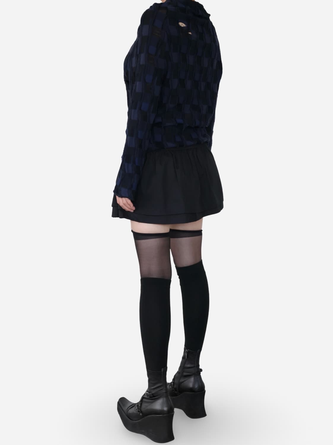 Yohji Yamamoto | Checkered Cardigan 상품이미지4