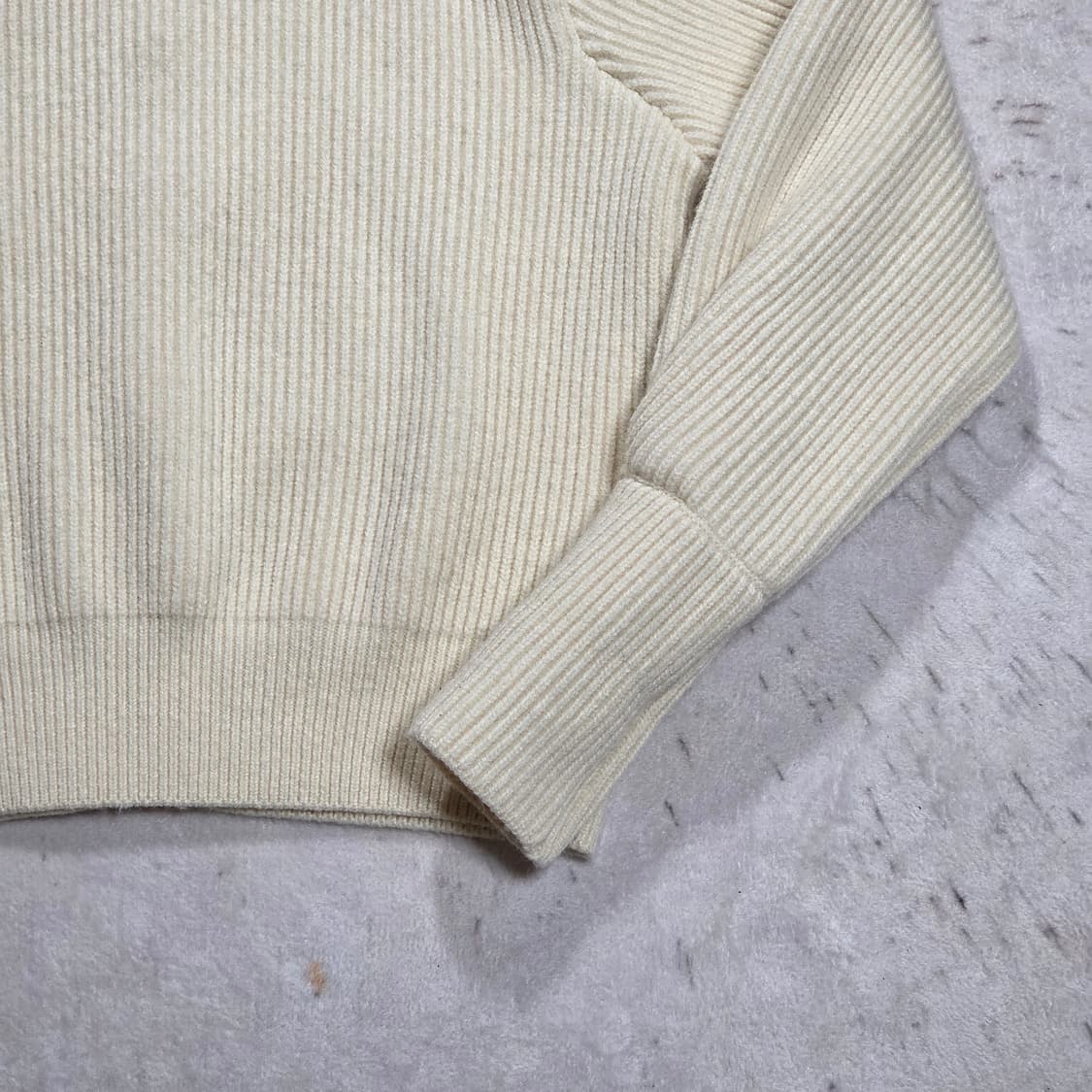 빈티지 아이보리 투웨이 니트 집업 상품이미지7