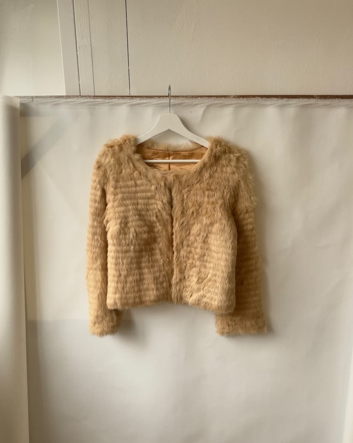 [Vintage]  Angora Fur Cropped Jacket 상품이미지1