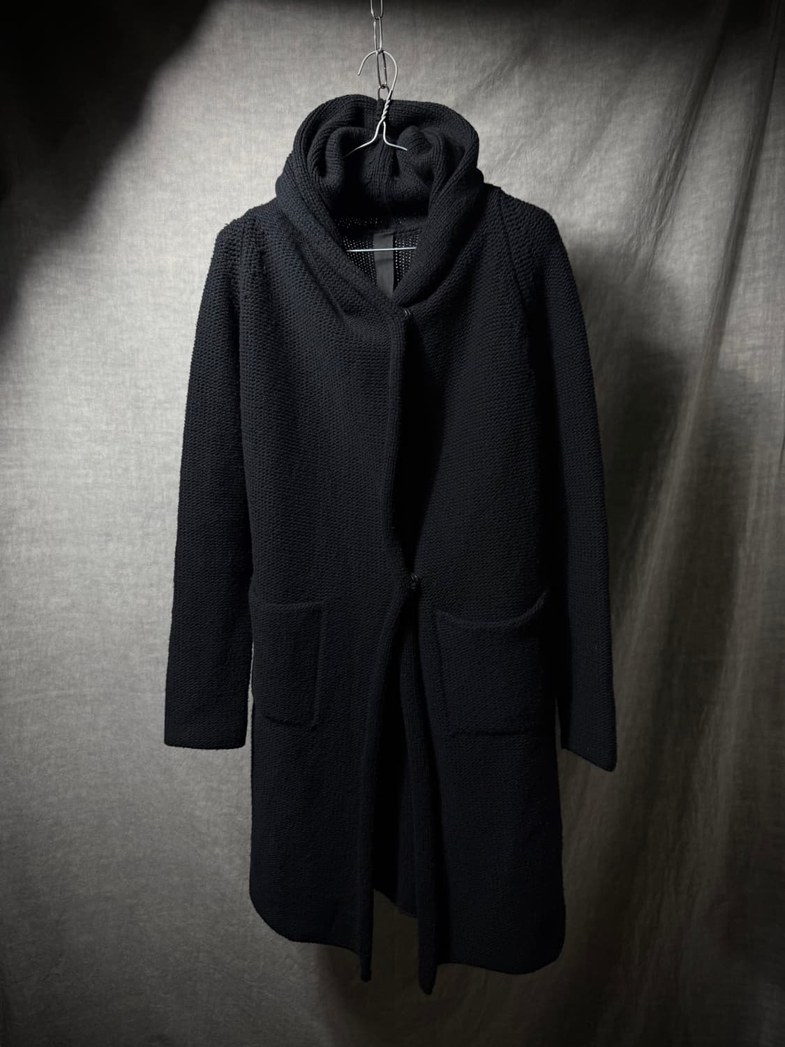 Forme d'Expression Shawl Collar Knit Coa 상품이미지3